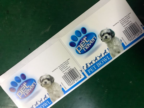 寵物食品不干膠標(biāo)簽