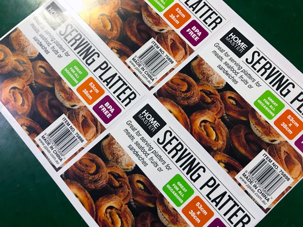 食品不干膠標(biāo)簽